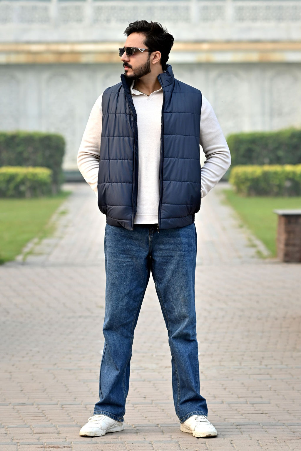 ARCTIC CORE PUFFER JACKET (SLEEVELESS JACKET) - BLUE