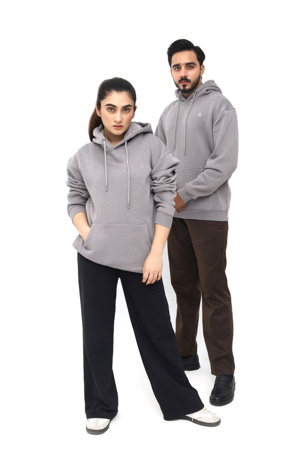 ELYSIAN KANGAROO HOODIE - CHARCOAL MIST COLOUR