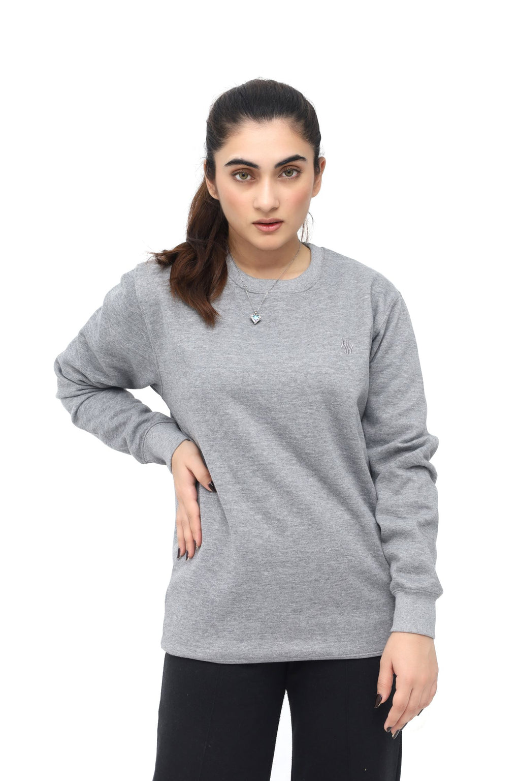 Velin Warm SWEATSHIRT - Graphite shadow colour