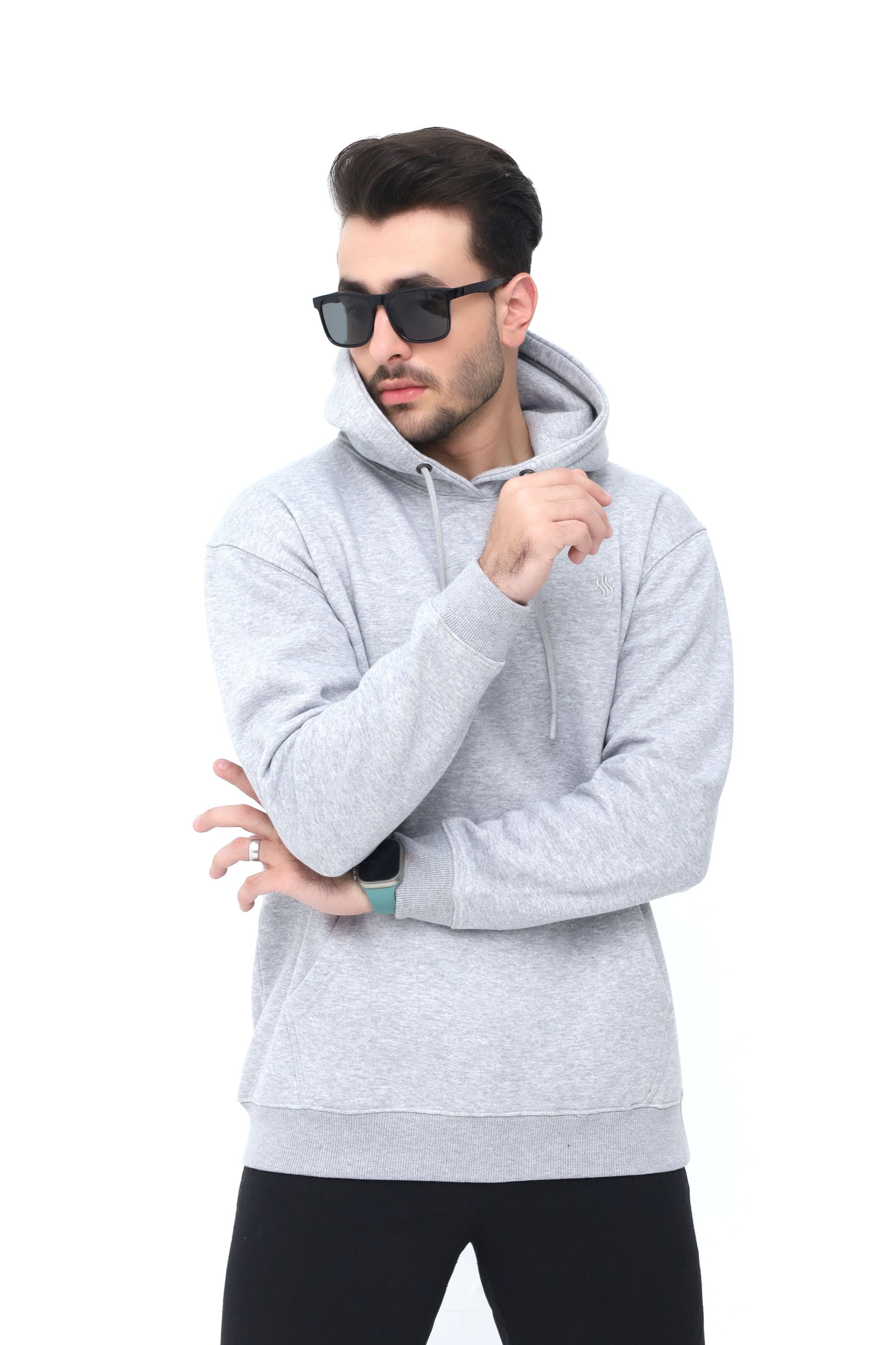 ELYSIAN KANGAROO HOODIE - SPACE GREY