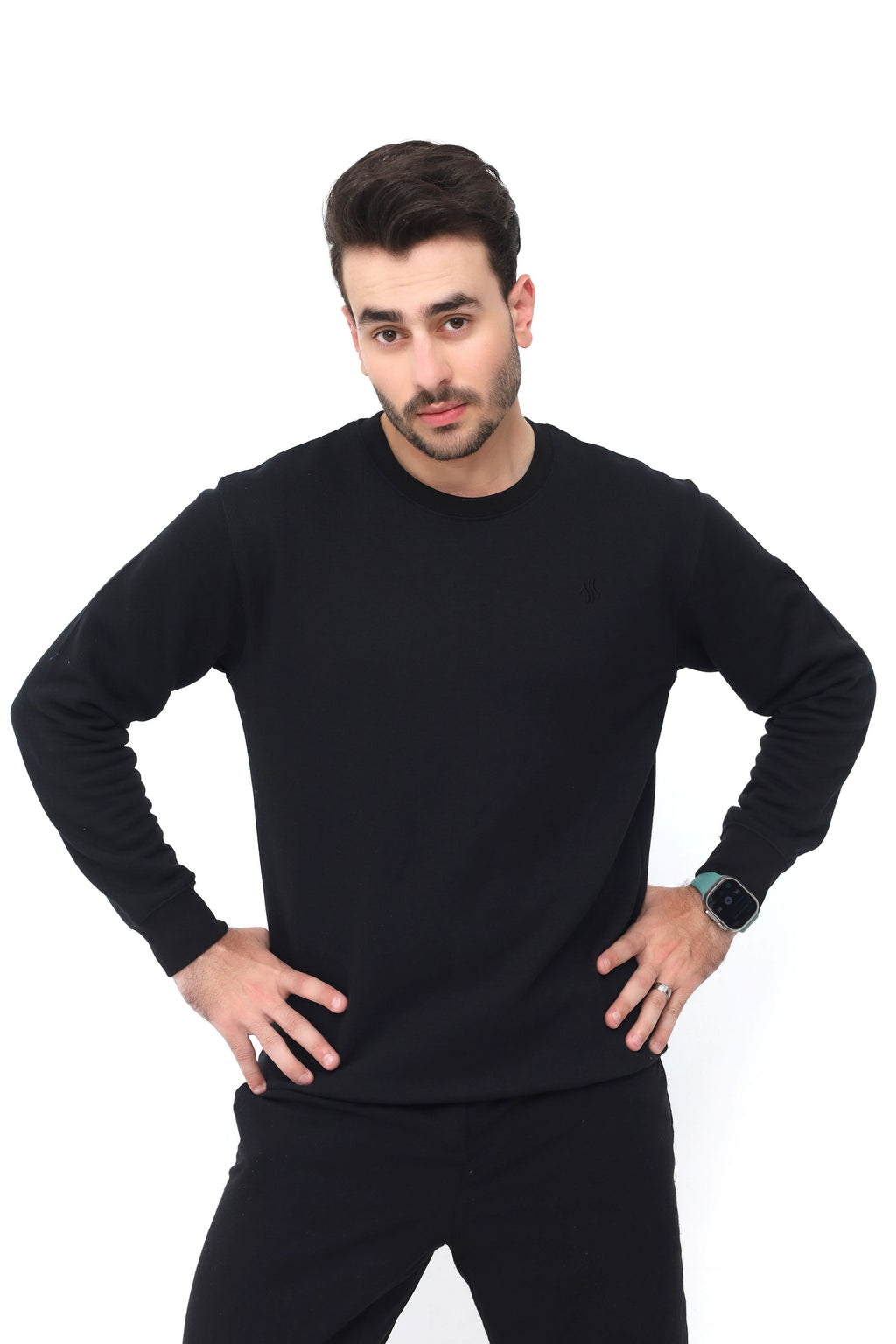 Velin Warm SWEATSHIRT - Jet Black colour