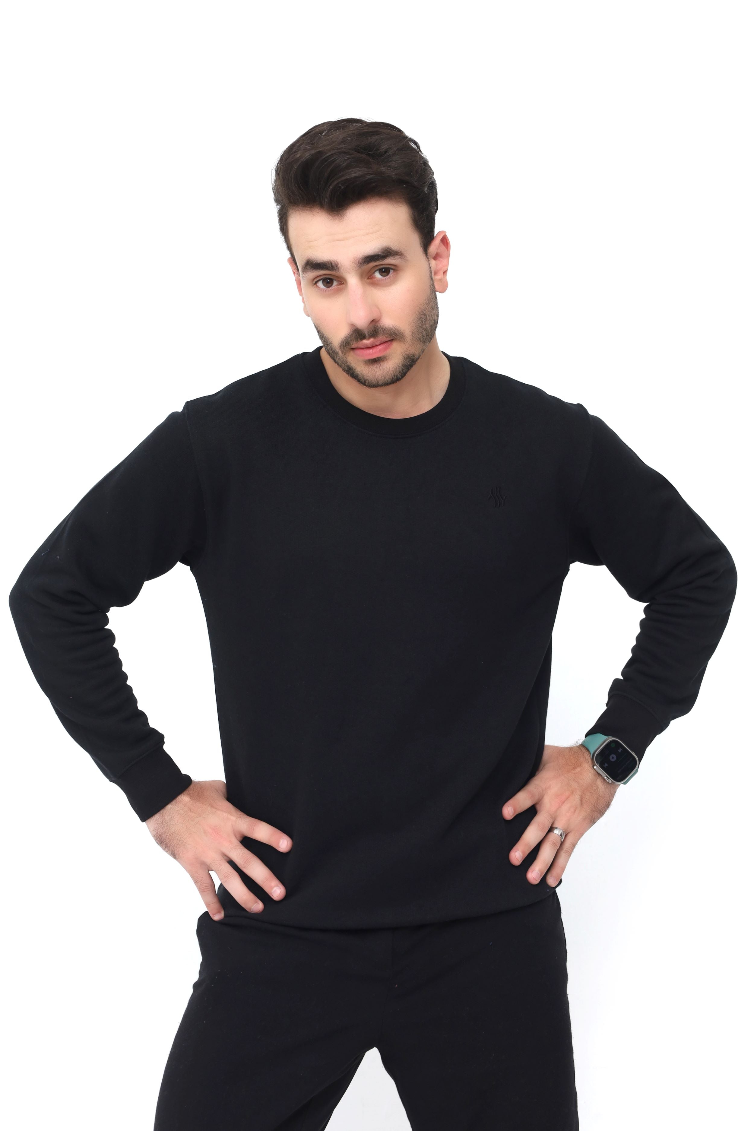 Velin Warm SWEATSHIRT - Jet Black colour